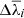 $ \Delta\overline\lambda_i $
