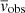 $ \overline{\mathit{v}}_{\mathrm{obs}} $