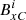 $ {B}^{i}_{xC} $