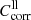 $ C_{\mathrm{corr}}^{\mathrm{ll}} $