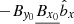 $ - B_{\mathit{y}_0} \underline{B_{x_0}} \hat{b}_x $