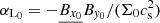$ \alpha_{\mathrm{L}_0} = -\underline{B_{x_0}} B_{\mathit{y}_0}/(\Sigma_0 c_{\mathrm{s}}^2) $