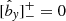 $ [\hat{b}_{\mathit{y}}]^+_-=0 $