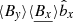 $ \langle B_{\mathit{y}} \rangle \langle \underline{B_x} \rangle \hat{b}_x $