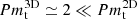 $ Pm_{\mathrm{t}}^{\mathrm{3D}} \simeq 2 \ll Pm_{\mathrm{t}}^{\mathrm{2D}} $