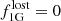 $ f_{\mathrm{1G}}^{\mathrm{lost}}=0 $