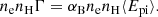 $$ \begin{aligned} n_{\rm e}n_{\rm H} \Gamma = \alpha _{\rm B} n_{\rm e}n_{\rm H} \langle E_\mathrm{pi} \rangle . \nonumber \end{aligned} $$
