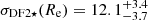 $ \sigma_{\mathrm{DF2}\star}(R_{\mathrm{e}}) = 12.1_{-3.7}^{+3.4} $