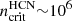 $ n_\mathrm{crit}^\mathrm{HCN} {\sim} 10^6 $