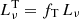 $ L_\nu^\mathrm{T}=f_{\rm T}\,L_\nu $