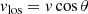 $$ \begin{aligned} { v}_{\mathrm{los}}={ v}\cos {\theta }\ \end{aligned} $$