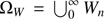$ \Omega_{W}=\bigcup_{0}^{\infty} W_{n} $