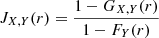 $$ \begin{aligned} J_{X,Y}(r)=\frac{1-G_{X,Y}(r)}{1-F_{Y}(r)} \end{aligned} $$
