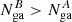 $ N_{\rm ga}^B > N_{\rm ga}^A $