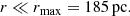 $$ \begin{aligned} r \ll r_{\rm max}=185 \, \mathrm{pc.}\nonumber \end{aligned} $$