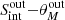 $ S_{\mathrm{int}}^{\mathrm{out}} {-} \theta_M^{\mathrm{out}} $