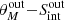 $ \theta_M^{\mathrm{out}} {-} S_{\mathrm{int}}^{\mathrm{out}} $