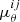 $ \mu^{ij}_{\theta} $