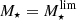 $ M_\star=M_\star^{\rm lim} $