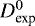 $ D_{\textrm{exp}}^0 $