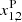 $ x_{1,2}^{\mathrm{P}} $