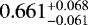 $0.661^{&#x002B;0.068}_{-0.061}$