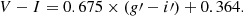$$ \begin{aligned} V-I = 0.675\times ({g}\prime -i\prime ) + 0.364. \end{aligned} $$