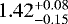 $1.42_{-0.15}^{&#x002B;0.08}$