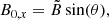 $$ \begin{aligned} B_{0,x}&=\tilde{B} \sin (\theta ),\end{aligned} $$