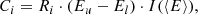 $$ \begin{aligned} C_i = R_i \cdot (E_u - E_l) \cdot I (\langle E \rangle ), \end{aligned} $$