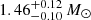$ 1.46^{+0.12}_{-0.10}{\,M_\odot} $
