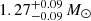 $ 1.27^{+0.09}_{-0.09}{\,M_\odot} $