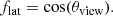 $$ \begin{aligned} f_\mathrm{lat} =\cos (\theta _\mathrm{view} ). \end{aligned} $$