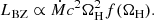 $$ \begin{aligned} L_{\rm BZ}\propto \dot{M} c^2 \Omega _{\rm H}^2 f(\Omega _\mathrm{H} ). \end{aligned} $$