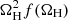 $ \Omega_\mathrm{H}^2 f(\Omega_\mathrm{H}) $