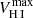 $ V_{{\mathrm{H}\,\textsc{I}}}^{\mathrm{max}} $