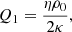 $$ \begin{aligned} Q_1=\frac{\eta \rho _0}{2\kappa }, \end{aligned} $$