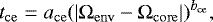 \begin{equation*}t_{\mathrm{ce}} = a_{\mathrm{ce}} (|\Omega_{\mathrm{env}} - \Omega_{\mathrm{core}}|)^{b_{\mathrm{ce}}}, \end{equation*}