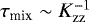 $\tau_{\textrm{mix}} \sim K_{\textrm{zz}}^{-1}$