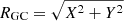 $ {R_{\mathrm{GC}}=\sqrt{X^2+Y^2}} $