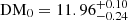 $ \mathrm{DM}_0=11.96^{+0.10}_{-0.24} $