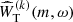 $ \widehat{W}_{\mathrm{T}}^{(k)}(m,\omega) $