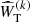 $ \widehat{W}_{\mathrm{T}}^{(k)} $