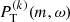 $ P_{\mathrm{T}}^{(k)}(m, \omega) $