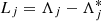 $ L_j=\Lambda_j - \Lambda^*_j $