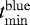 $t^{\mathrm{blue}}_{\mathrm{min}}$