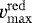 $v^{\mathrm{red}}_{\mathrm{max}}$