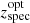$ z_\mathrm{spec}^\mathrm{opt} $
