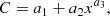 $$ \begin{aligned} C=a_1+a_2x^{a_3}, \end{aligned} $$