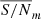 $ \overline{S/N}_m $